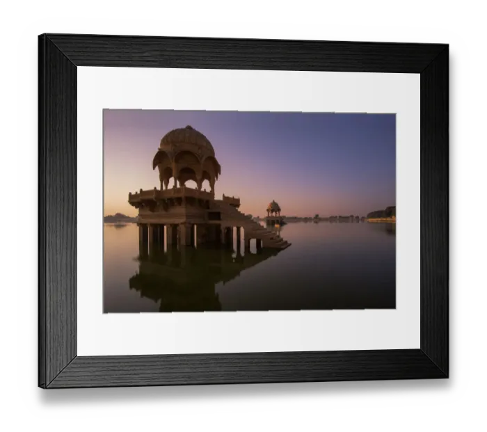 Framed Print : Gadsisar Lake, Jaisalmer, Rajasthan, India