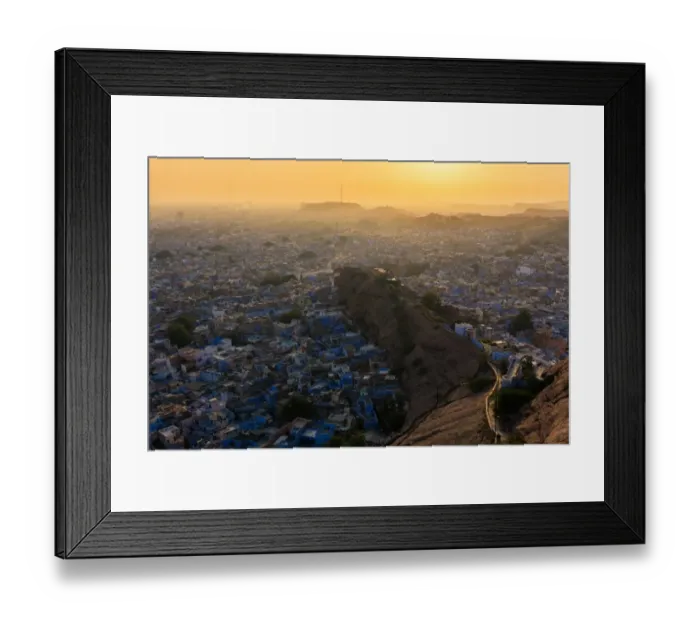 Framed Print : Sunset at Jodhpur, Rajasthan, India Framed Print : Sunset at Jodhpur, Rajasthan, India