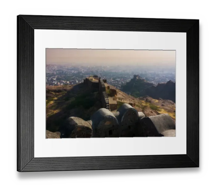 Framed Print : View from Jodhpurs city wall, Jodhpur, Rajasthan, India Framed Print : View from Jodhpurs city wall, Jodhpur, Rajasthan, India