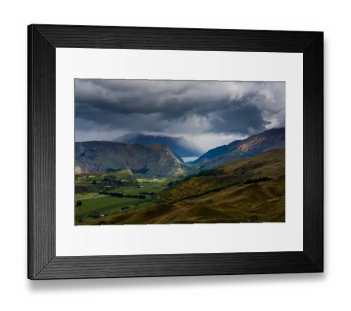 Framed Print : View of Queenstown from Coronet Peak, New Zealand Framed Print : View of Queenstown from Coronet Peak, New Zealand