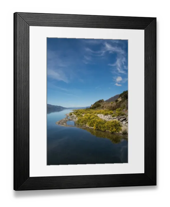Framed Print : Lake Hawea in summer season Framed Print : Lake Hawea in summer season