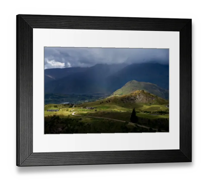 Framed Print : View of Queenstown from Coronet Peak, New Zealand Framed Print : View of Queenstown from Coronet Peak, New Zealand