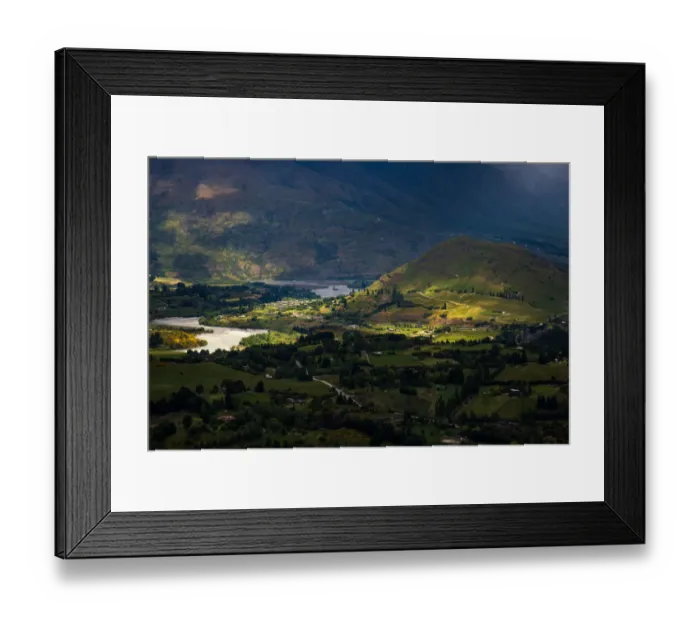 Framed Print : View of Queenstown from Coronet Peak, New Zealand Framed Print : View of Queenstown from Coronet Peak, New Zealand