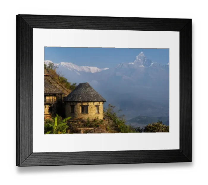 Framed Print : The view of Machhapuchhre (Fish tail) from Sarangkot