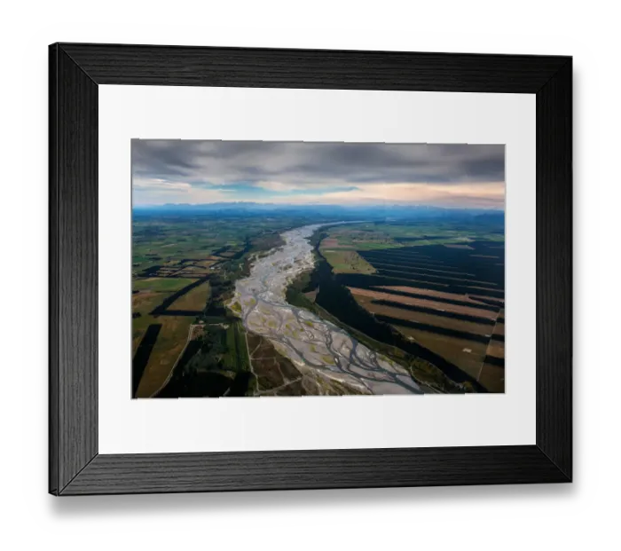 Framed Print : Top view of New Zealand Agriculture area Framed Print : Top view of New Zealand Agriculture area
