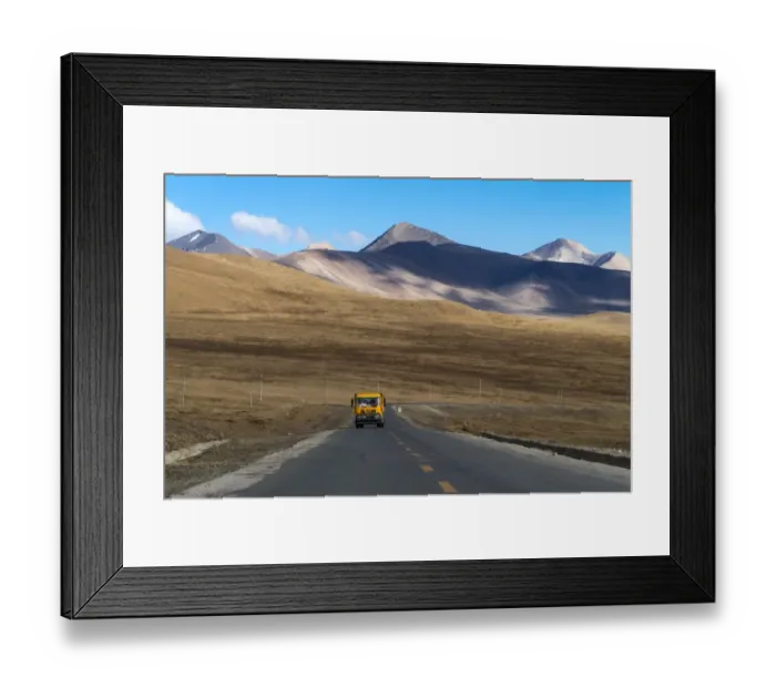 Framed Print : Tibet landscape, China Framed Print : Tibet landscape, China