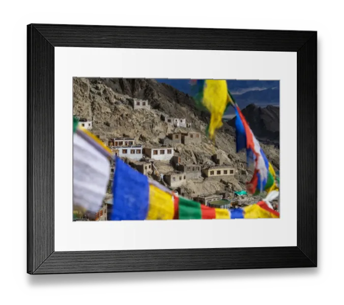 Framed Print : Residential area in Leh, Ladakh, India Framed Print : Residential area in Leh, Ladakh, India
