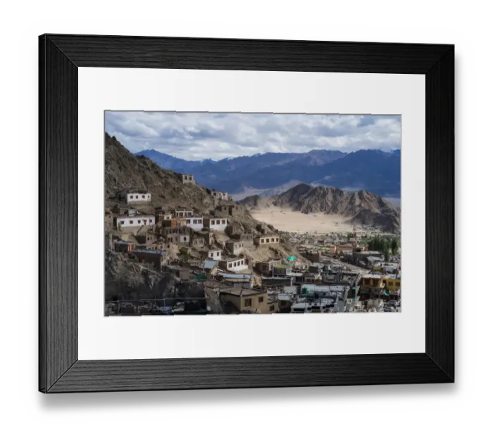 Framed Print : Residential area in Leh, Ladakh, India Framed Print : Residential area in Leh, Ladakh, India