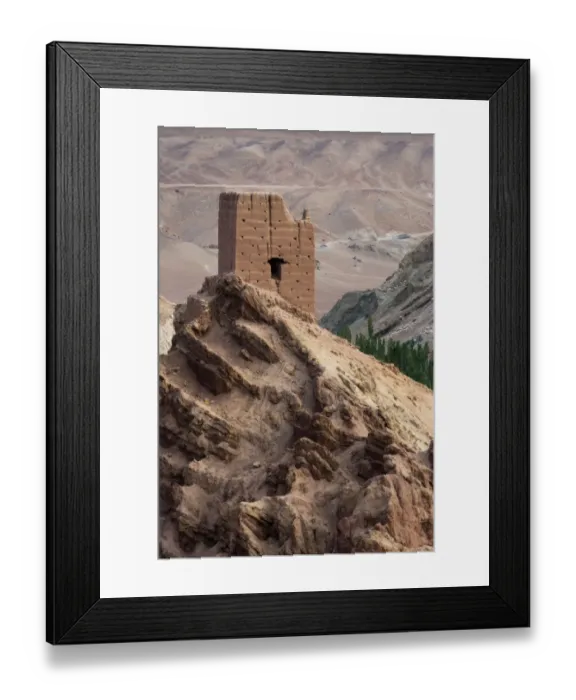 Framed Print : Basgo Fortess in Basgo Monastery, Ladakh, India
