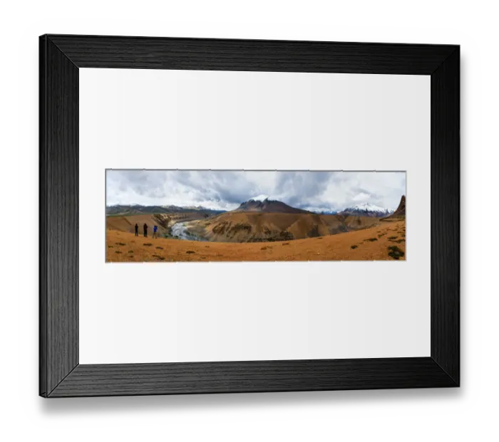 Framed Print : Panorama Landscape of Pang, India Framed Print : Panorama Landscape of Pang, India
