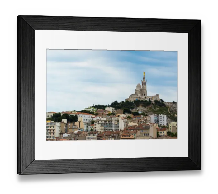 Framed Print : The Basilique Notre-Dame de la Garde Framed Print : The Basilique Notre-Dame de la Garde