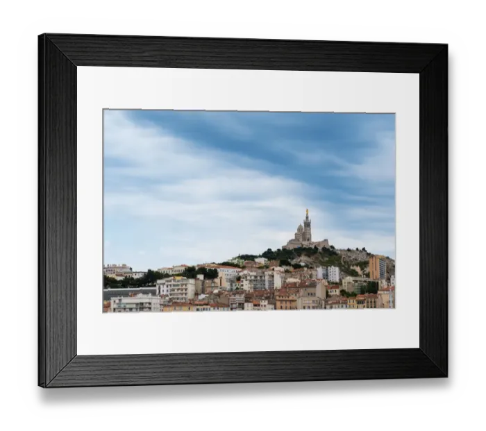 Framed Print : The Basilique Notre-Dame de la Garde Framed Print : The Basilique Notre-Dame de la Garde