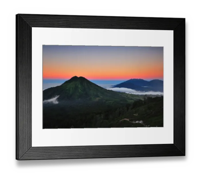 Framed Print : The volcanic landscape from the crater of Ijen Framed Print : The volcanic landscape from the crater of Ijen