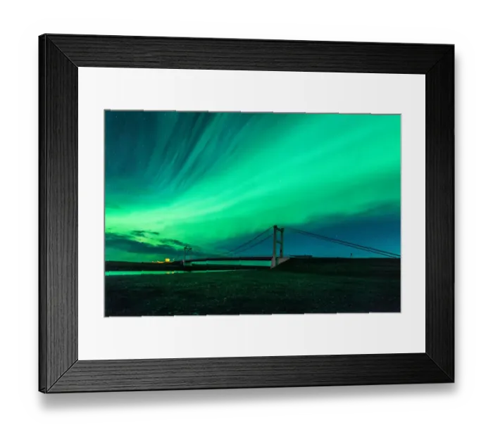 Framed Print : The northern lights in Iceland