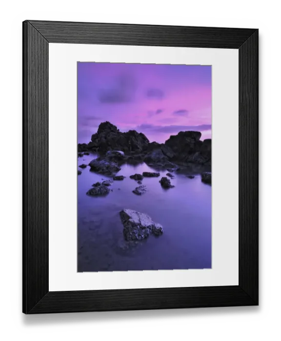 Framed Print : Smooth sea and rocks Framed Print : Smooth sea and rocks