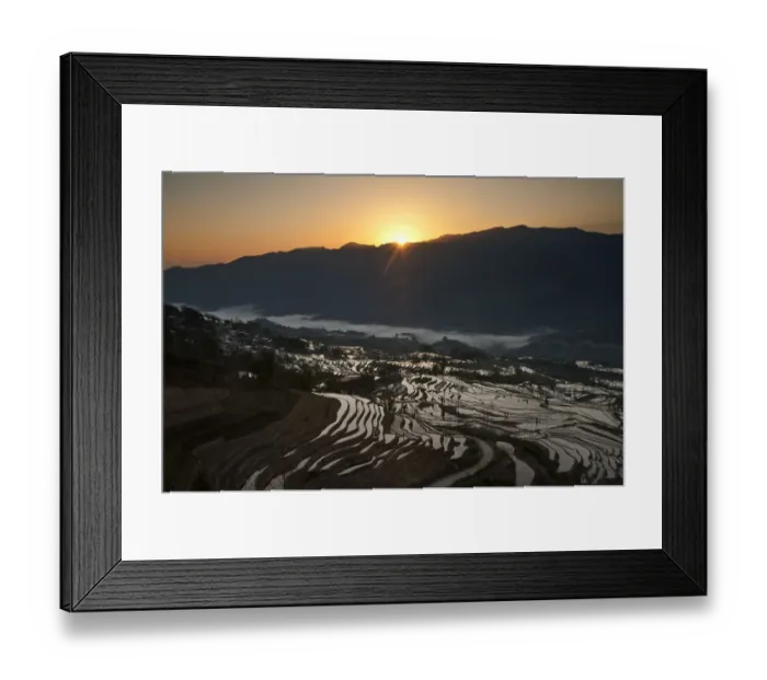 Framed Print : Yuanyang rice terrace, Yunnan, China Framed Print : Yuanyang rice terrace, Yunnan, China