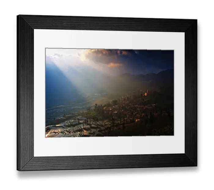 Framed Print : Yuanyang rice terrace, Yunnan, China Framed Print : Yuanyang rice terrace, Yunnan, China