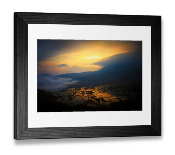 Framed Print : Yuanyang rice terrace, Yunnan, China Framed Print : Yuanyang rice terrace, Yunnan, China