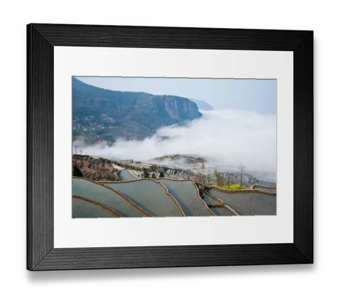 Framed Print : Yuanyang rice terrace, Yunnan, China Framed Print : Yuanyang rice terrace, Yunnan, China