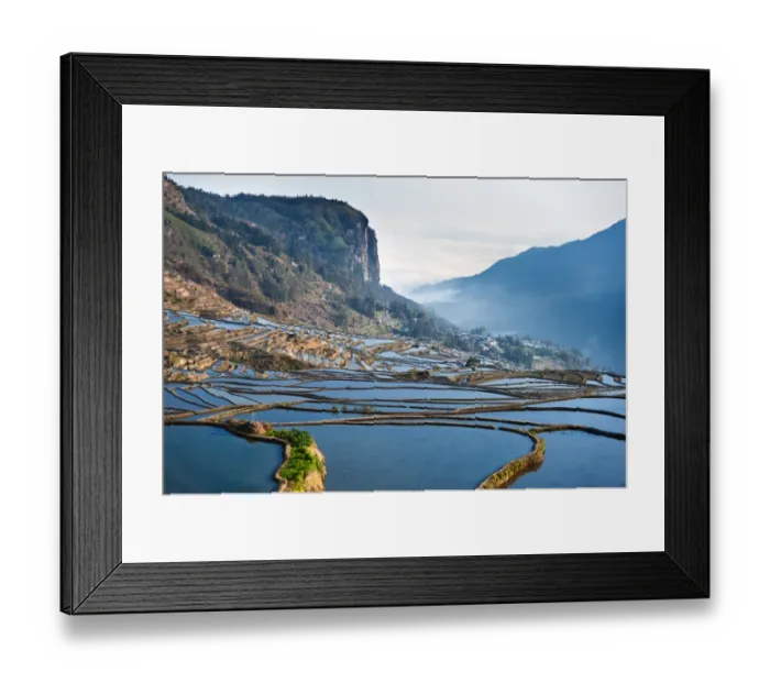 Framed Print : Yuanyang rice terrace, Yunnan, China Framed Print : Yuanyang rice terrace, Yunnan, China