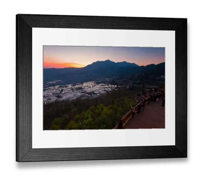 Framed Print : Yuanyang rice terrace, Yunnan, China Framed Print : Yuanyang rice terrace, Yunnan, China
