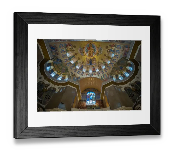 Framed Print : Inside the Naval Cathedral of Saint Nicholas in Kronstadt