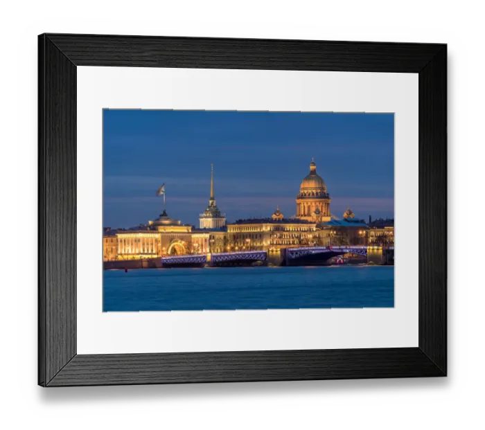 Framed Print : Saint Isaacs Cathedral and Admiralty building, Saint Petersburg
