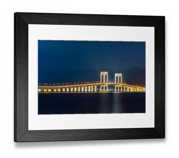 Framed Print : Pont de sai van (Sai Van Bridge), Macau Framed Print : Pont de sai van (Sai Van Bridge), Macau