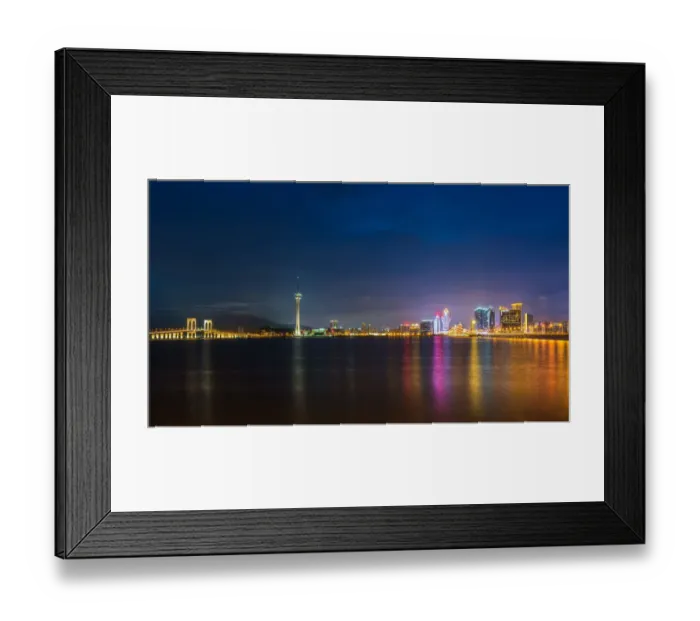 Framed Print : Macau in panoramic frame Framed Print : Macau in panoramic frame