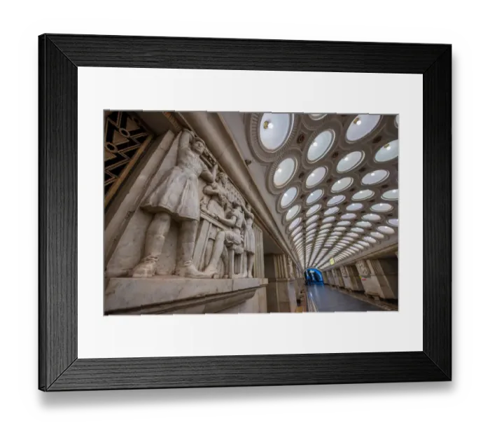 Framed Print : Moscow Metro, Moscow, Russia