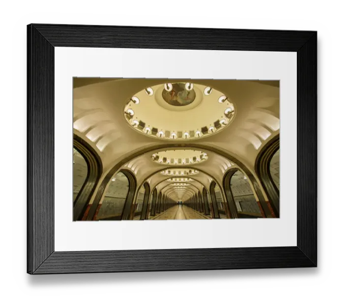 Framed Print : Moscow Metro, Moscow, Russia Framed Print : Moscow Metro, Moscow, Russia
