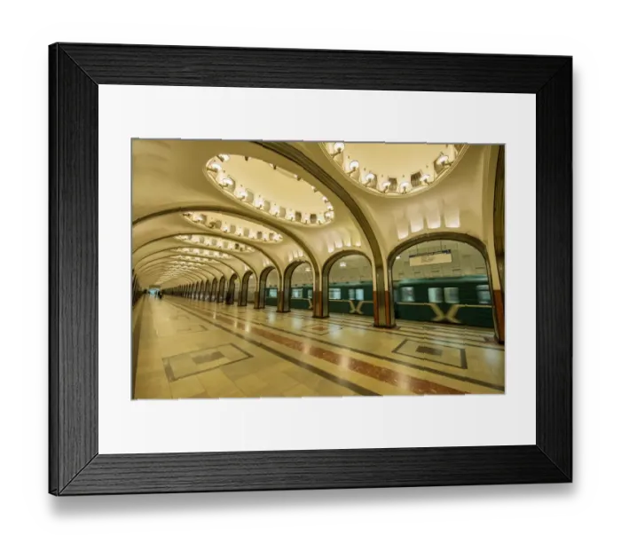 Framed Print : Moscow Metro, Moscow, Russia Framed Print : Moscow Metro, Moscow, Russia