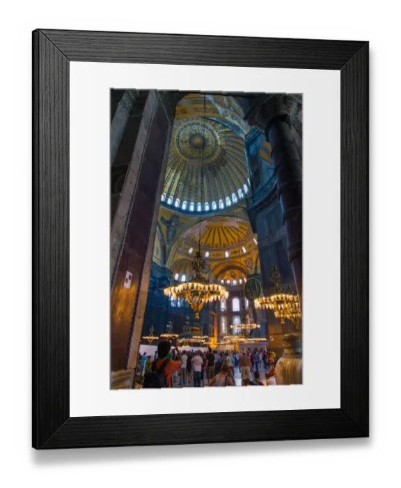 Framed Print : Inside of Hagia Sophia, Turkey
