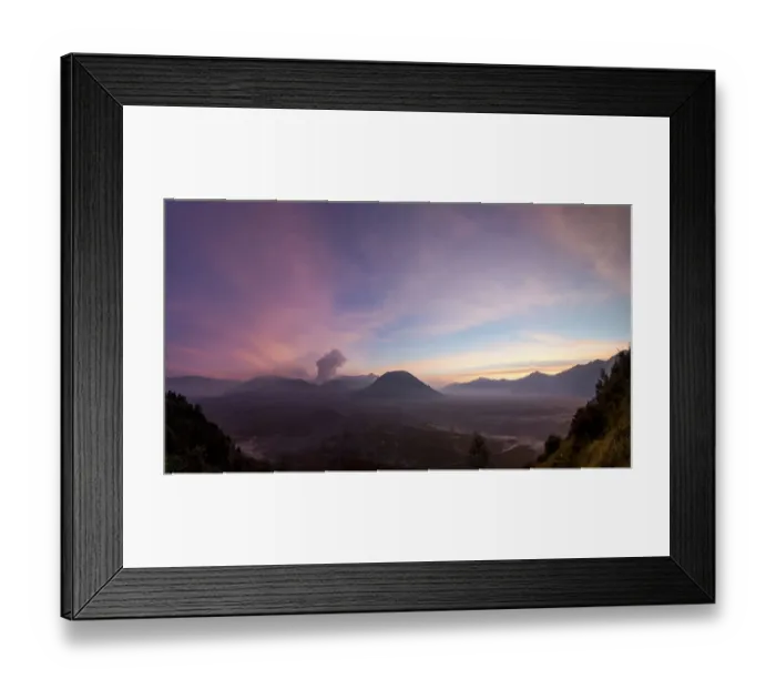 Framed Print : Panoramic MT. Bromo sunset, Indonesia Framed Print : Panoramic MT. Bromo sunset, Indonesia
