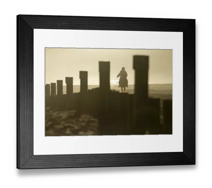 Framed Print : Bromo horseman Framed Print : Bromo horseman