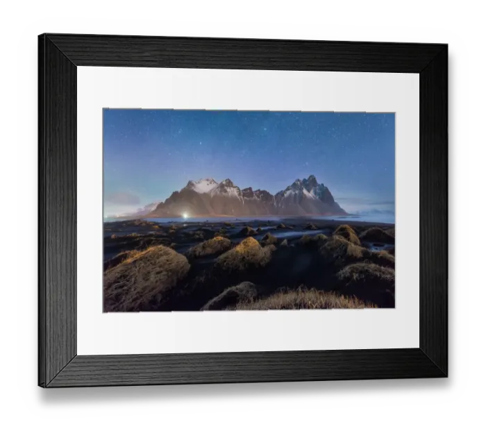 Framed Print : Night shot of Vesturhorn Framed Print : Night shot of Vesturhorn