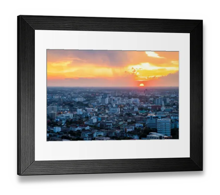 Framed Print : Sunset Bangkok city, Thailand Framed Print : Sunset Bangkok city, Thailand