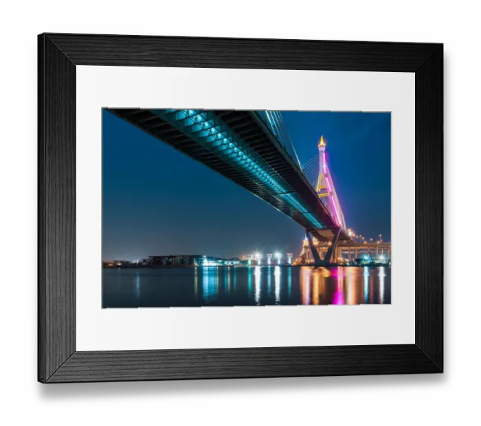 Framed Print : Bhumibol bridge Framed Print : Bhumibol bridge