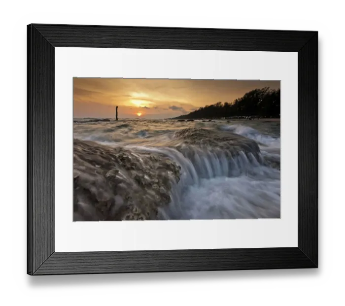 Framed Print : Lan Hin Khao seascape, Rayong, Thailand Framed Print : Lan Hin Khao seascape, Rayong, Thailand
