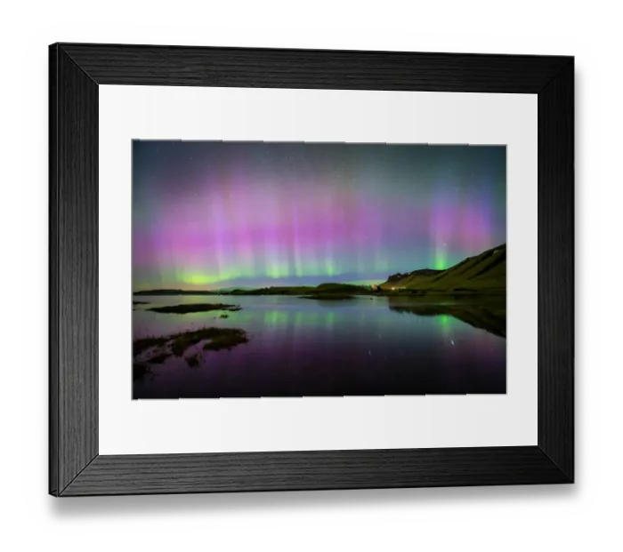Framed Print : The extremely northern lights in Iceland (KP9) Framed Print : The extremely northern lights in Iceland (KP9)