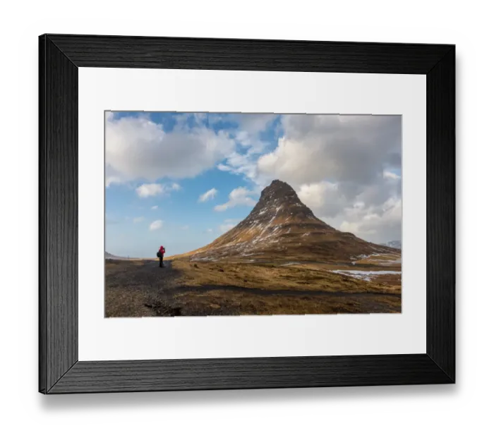 Framed Print : Kirkjufell in winter season, Iceland Framed Print : Kirkjufell in winter season, Iceland