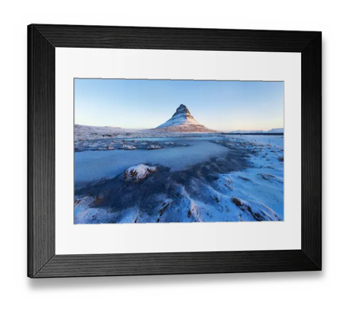 Framed Print : Kirkjufell in winter season, Iceland