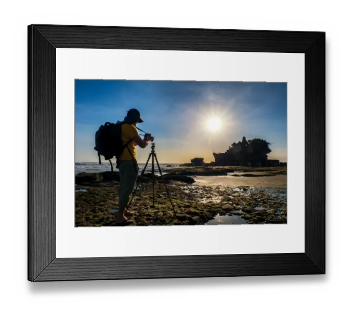 Framed Print : Taking the Tanah Lots photo Framed Print : Taking the Tanah Lots photo