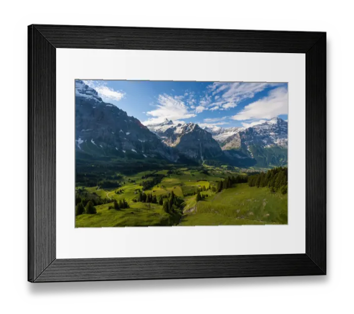 Framed Print : Scenic view of Grindelwald-First, Switzerland Framed Print : Scenic view of Grindelwald-First, Switzerland