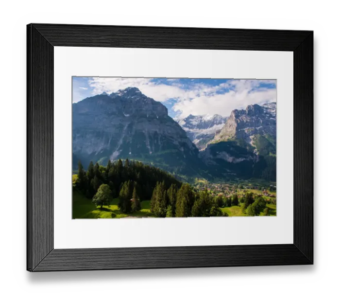 Framed Print : Scenic view of Grindelwald-First, Switzerland