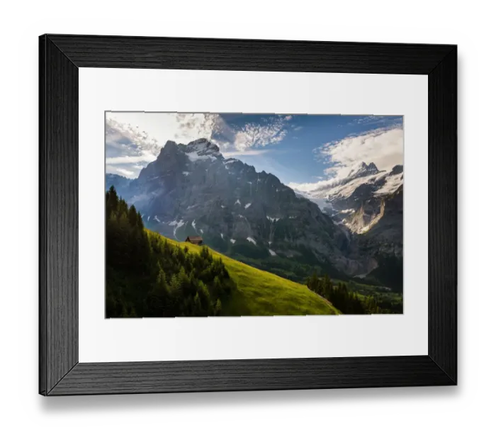 Framed Print : Scenic view of Grindelwald-First, Switzerland Framed Print : Scenic view of Grindelwald-First, Switzerland