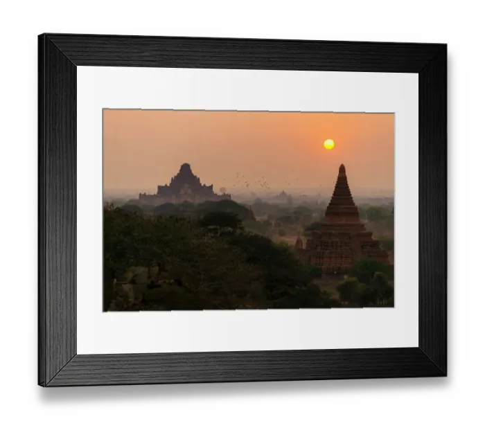 Framed Print : Bagan sunrise, Myanmar Framed Print : Bagan sunrise, Myanmar