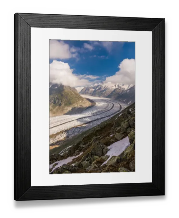 Framed Print : Aletsch Glacier, Switzerland Framed Print : Aletsch Glacier, Switzerland