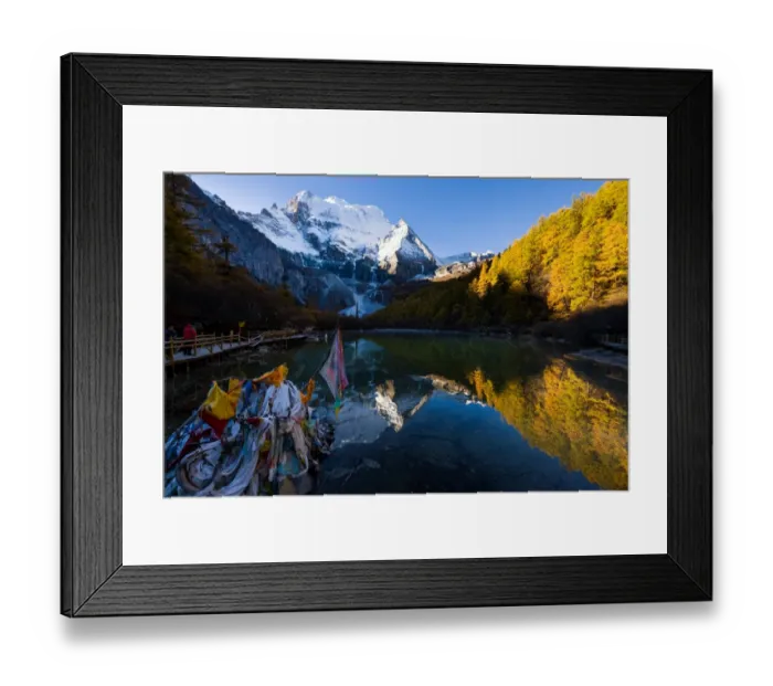 Framed Print : Zhuomala lake in Yading Nature Reserve Framed Print : Zhuomala lake in Yading Nature Reserve