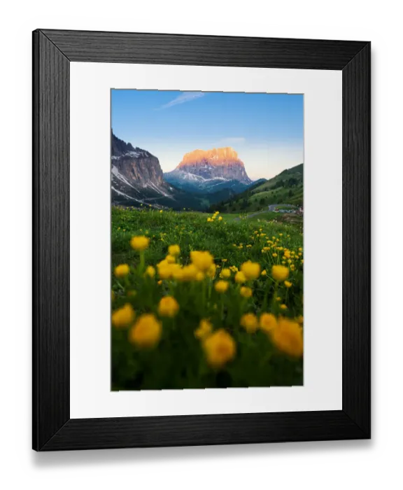 Framed Print : Beautiful Dolomites Landscape in summer season Framed Print : Beautiful Dolomites Landscape in summer season